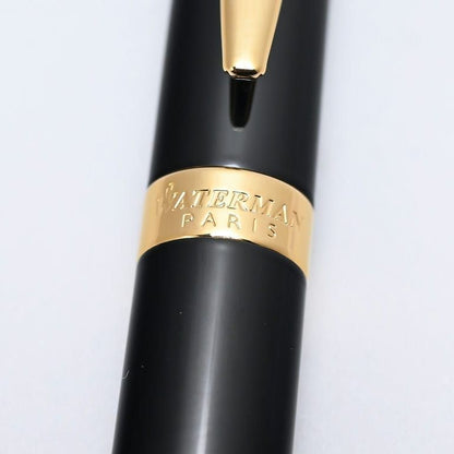 Waterman Metropolitan Essential Black GT 0.7mm ballpoint pen with black twist body and black ink