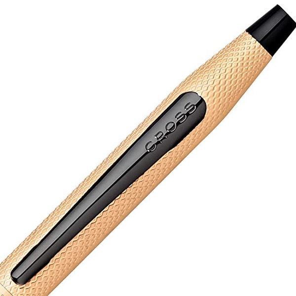 CROSS Classic Century ballpoint pen in brushed rose gold with twist mechanism and sleek design