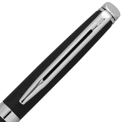 WATERMAN Paris Metropolitan Essential Matte Black CT pen with clip and matte black finish