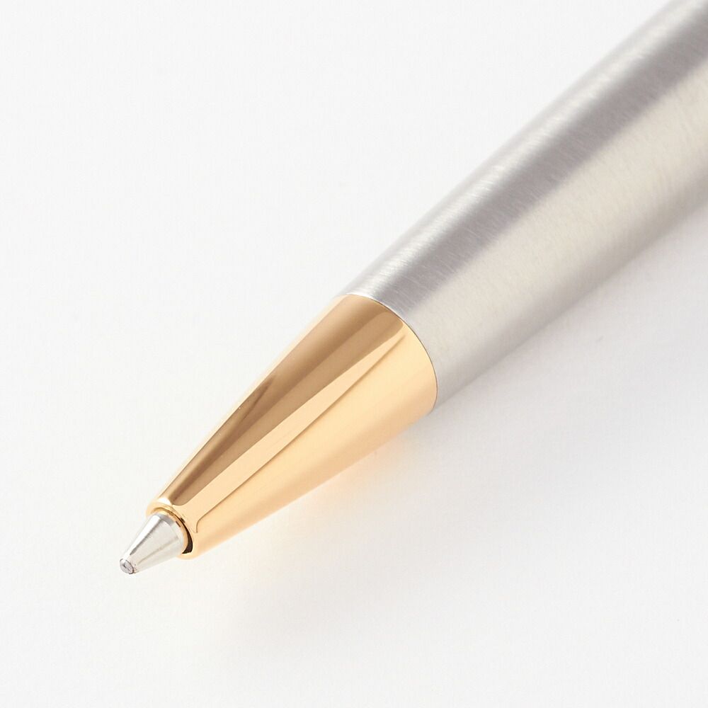 Waterman Metropolitan Essential pen in stainless steel with silver and gold finish, 13.5 cm length