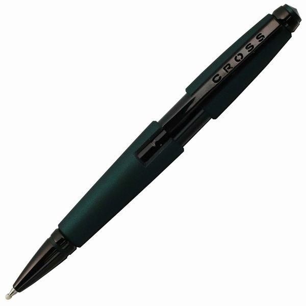 Cross Edge Selektip rollerball pen in green lacquer with slim 14.9mm body and retractable tip