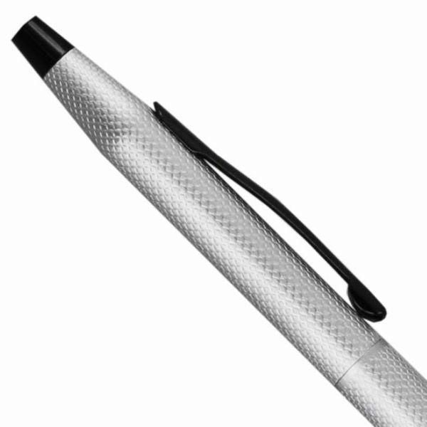 Cross Classic Century ballpoint pen NAT0082-124 with brushed chrome body and black polished clip