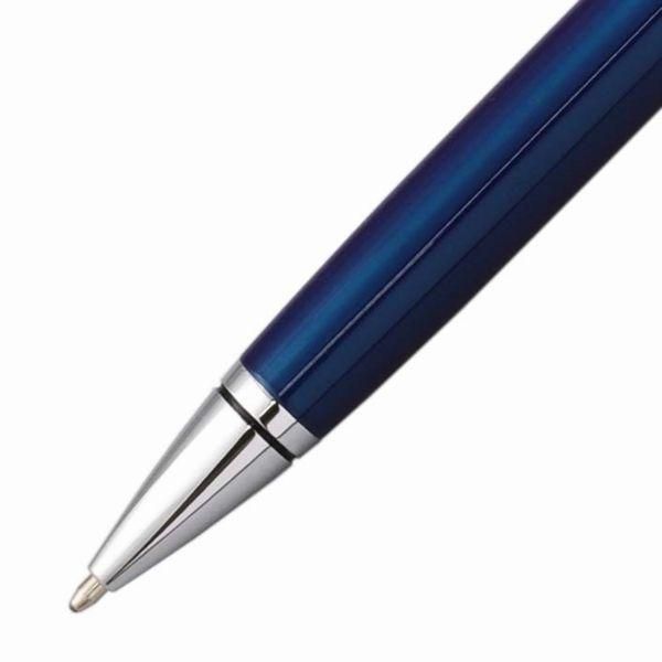 Cross Coventry NAT0662-9 blue lacquer ballpoint pen, closed length 140mm, sleek design