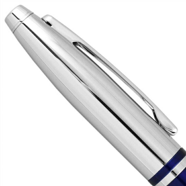 CROSS Kurutsubo Blue Ballpoint Pen AT0112-3 with blue barrel and silver accents