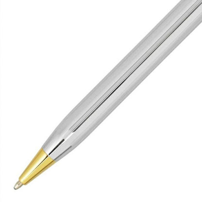 CROSS Century 3302WG Medalist Ballpoint Pen with silver finish and elegant design, 141mm length
