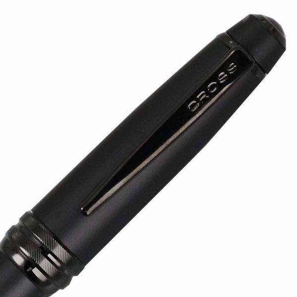 Cross Bailey AT0452-19 ballpoint pen in matte black lacquer finish, 136mm length, sleek and elegant design