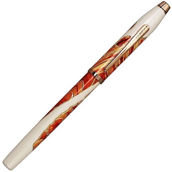 Cross Wonderlust Interobe Canyon Gel Pen with cap on showing sleek design and ergonomic shape