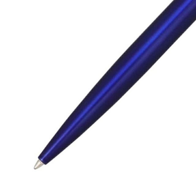 WATERMAN Metropolitan Essential Satin Blue CT ballpoint pen displayed with box and warranty