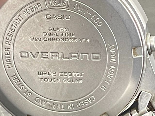 CASIO OVW-600 Solar Men's Watch — Japanese