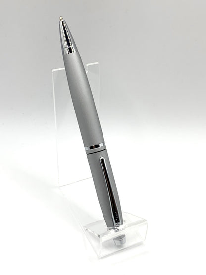 CROSS Ballpoint Pen Karei in satin chrome with streamlined shape and thick shaft design