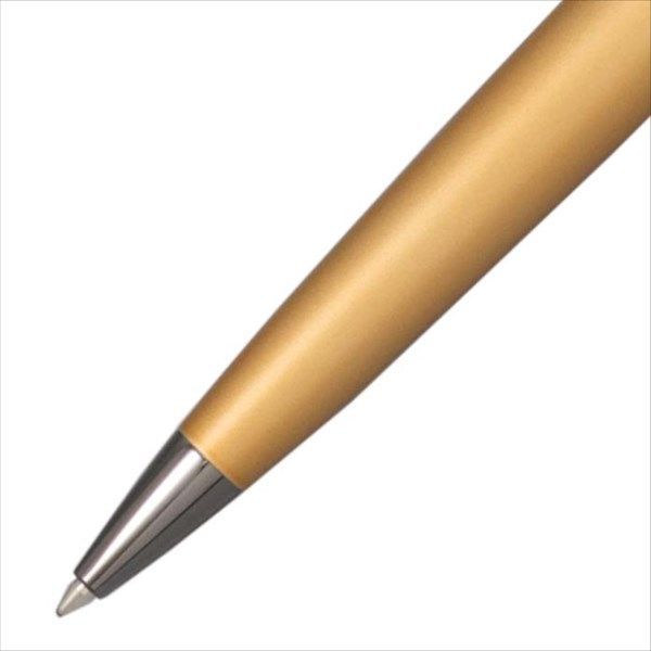 Waterman Expert Gold RT ballpoint pen with brass metallic lacquer finish and black ruthenium clip