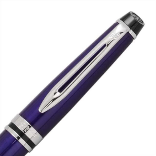 WATERMAN Expert Essential Dark Blue CT 2093761 ballpoint pen with silver accents