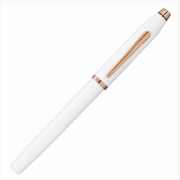 Cross Century II Select Tip Rollerball pen in pearl white lacquer with gift box and two refills