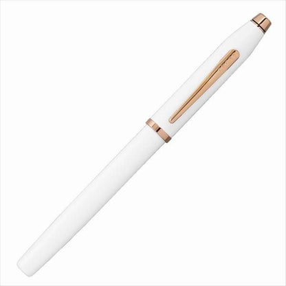 Cross Century II Select Tip Rollerball pen in pearl white lacquer with gift box and two refills