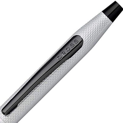 Cross Classic Century Brushed Chrome ballpoint pen with brushed metal finish and sleek design