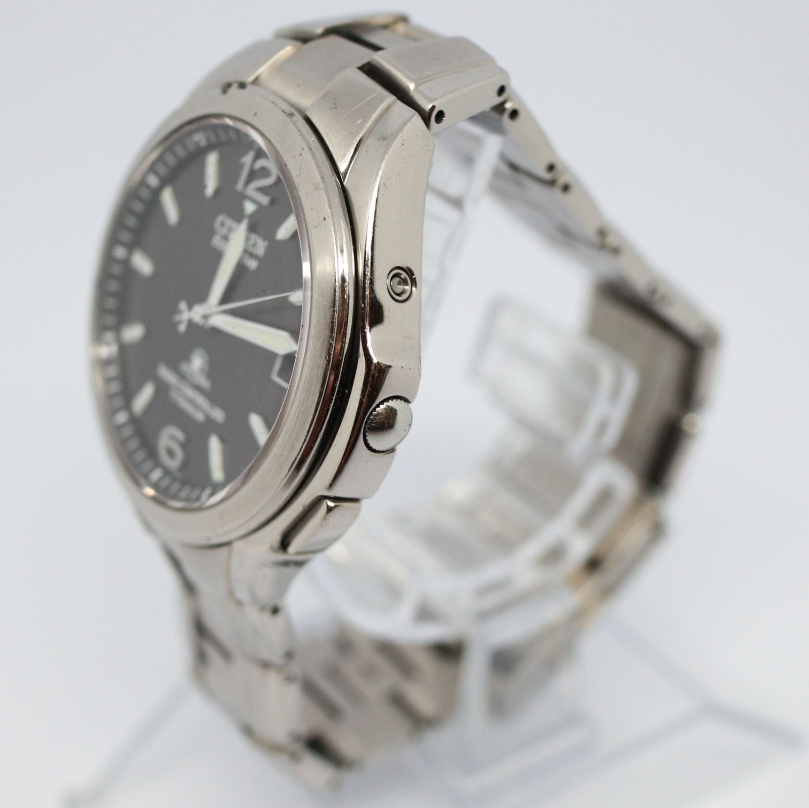 Citizen Attesa H410-T003788 Eco Drive radio signal reception watch with titanium case and bracelet