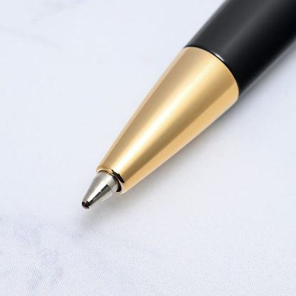 Waterman Metropolitan Essential Black GT 0.7mm ballpoint pen with black twist body and black ink