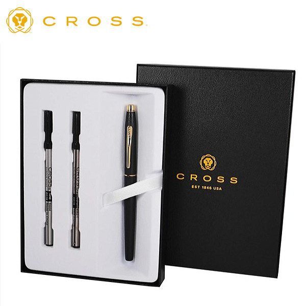 Limited Edition Cross Gift Set with black rollerball pen and water-based select tip pen