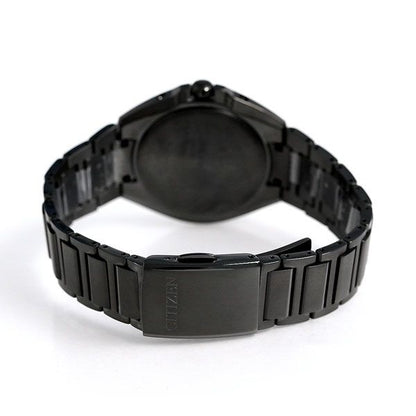 Citizen ATESSA men's watch CB3015-53E with black dial and dark gray super titanium band
