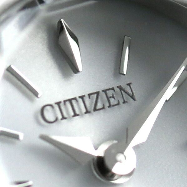 Citizen EG7080-53A ladies wristwatch with silver dial and silver round mesh band
