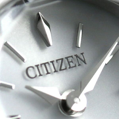 Citizen EG7080-53A ladies wristwatch with silver dial and silver round mesh band