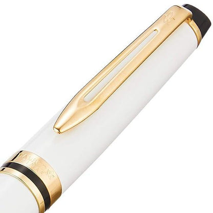 Waterman Expert Essential Ivory GT ballpoint pen with brass lacquered body and 23 karat gold plated clip and trims