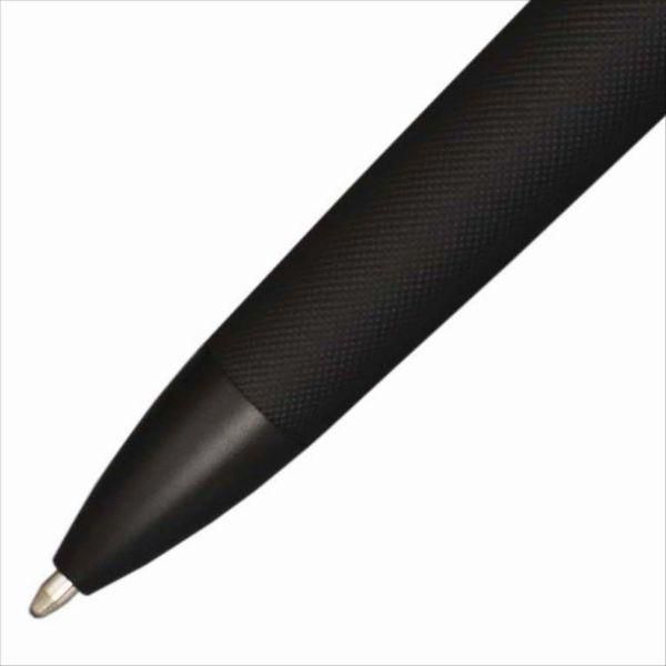 Cross Townsend NAT0042-62 ballpoint pen in midnight black with silver accents and cap