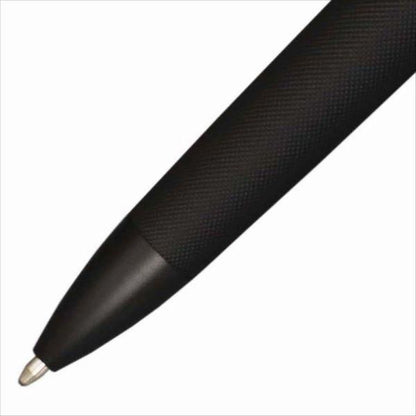 Cross Townsend NAT0042-62 ballpoint pen in midnight black with silver accents and cap