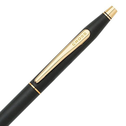 Kuro Cross Classic Century black ballpoint pen with twist mechanism and 0.5mm tip shown on white background