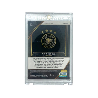 Nico Schulz UEFA Euro Prizm PANINI SELECT — 5/5 — Japanese