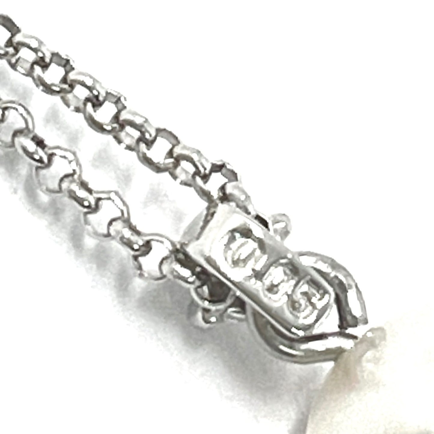 Tasaki pearl diamond necklace featuring 6.2-7.0mm pearls, 0.05ct diamonds, Pt850 platinum, 42cm chain