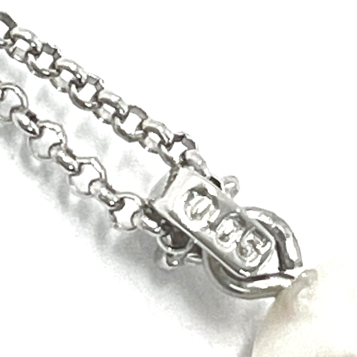 Tasaki pearl diamond necklace featuring 6.2-7.0mm pearls, 0.05ct diamonds, Pt850 platinum, 42cm chain