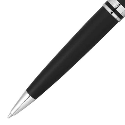 Waterman Expert Essential Matte Black Ballpoint Pen model S0951890 with matte finish and silver accents