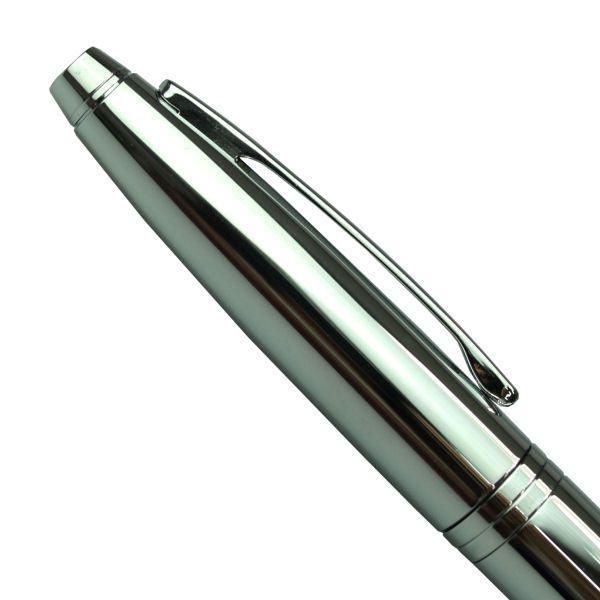 Cross Karei Pure Chrome AT0112-1 ballpoint pen with twist mechanism and chrome finish