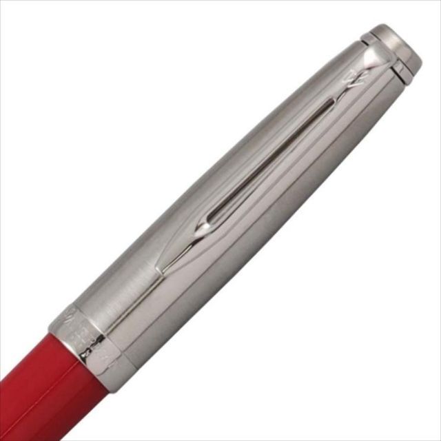 WATERMAN Emblem Essential Red CT 2100626 ballpoint pen with red lacquer finish and chrome trim
