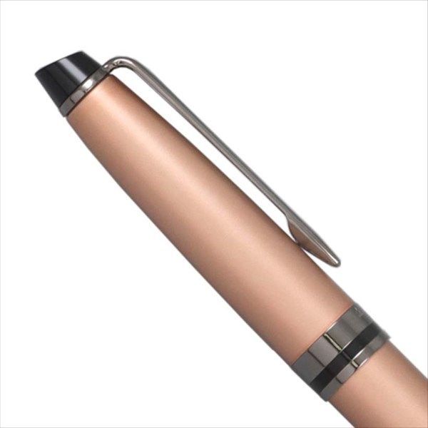 Waterman Expert ballpoint pen in rose gold with black fine point refill and metallic lacquer finish