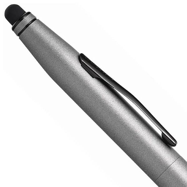Cross Ballpoint Pen with Tech2 Stylus Parts NAT0652-14 in black with silver accents