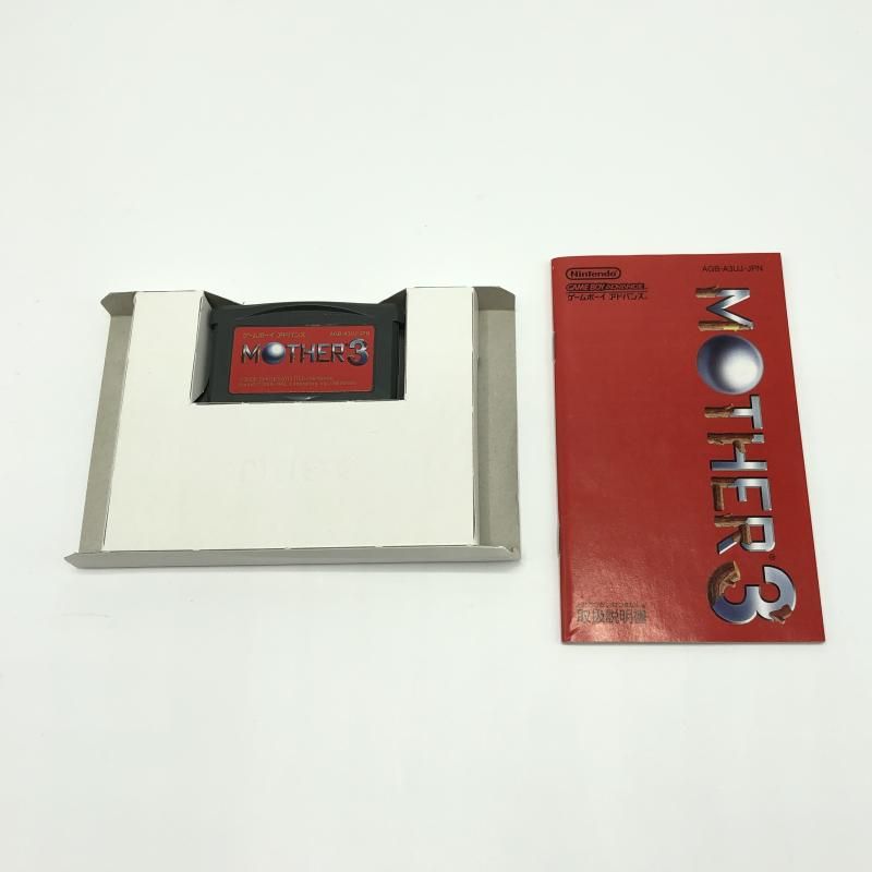 Nintendo Game Boy Advance MOTHER3 game cartridge and manual in Japanese with worn case