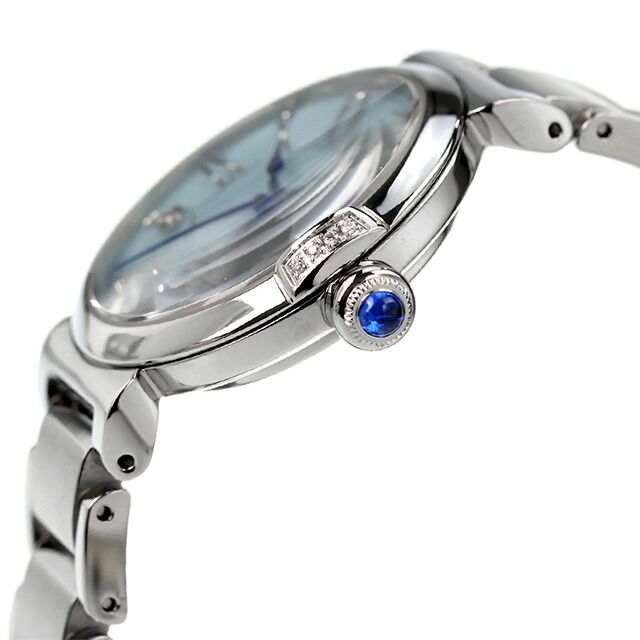 Citizen L EM1060-87N ladies wristwatch with shell dial and silver stainless steel split pipe band