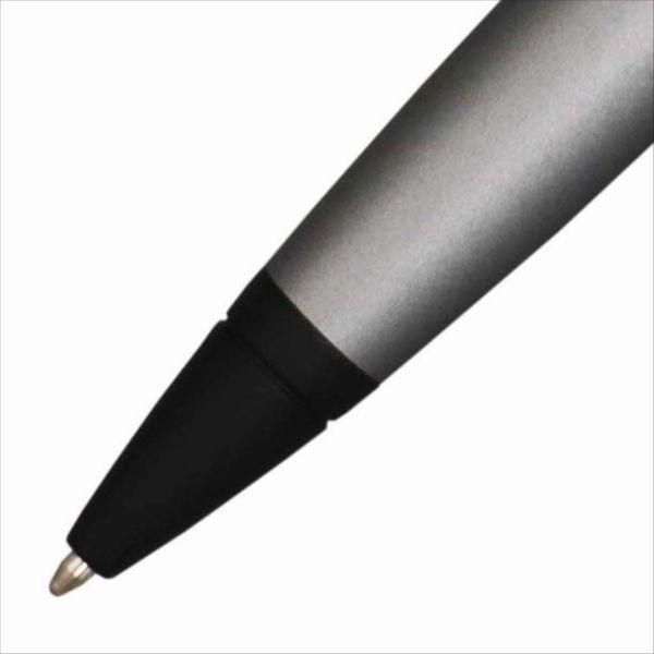 Cross Kurei NAT0112-26 ballpoint pen in matte gray with brass body and twist mechanism