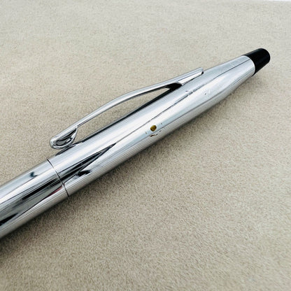 Silver color Cross ballpoint pen measuring 13.5 cm with sleek design and smooth writing tip