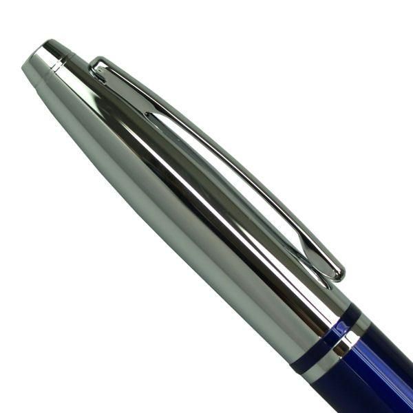 Kuro CROSS Karei Blue ballpoint pen AT0112-3 with twist mechanism, 134mm length, 12mm diameter