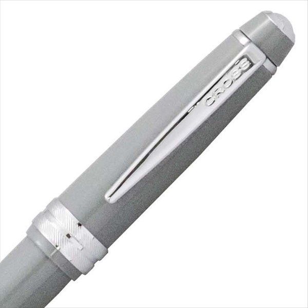 Limited Quantity CROSS Bailey Light Gray Ballpoint Pen gift set with twist mechanism and chrome accents
