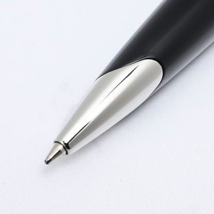 Waterman Carene Black Sea ballpoint pen with silver refill displayed on a white background