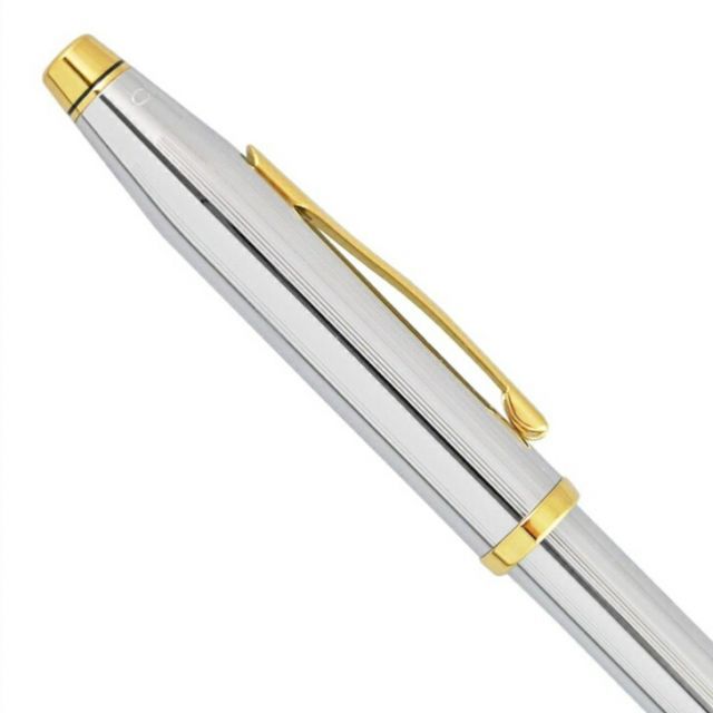 CROSS Century 3302WG Medalist Ballpoint Pen with silver finish and elegant design, 141mm length