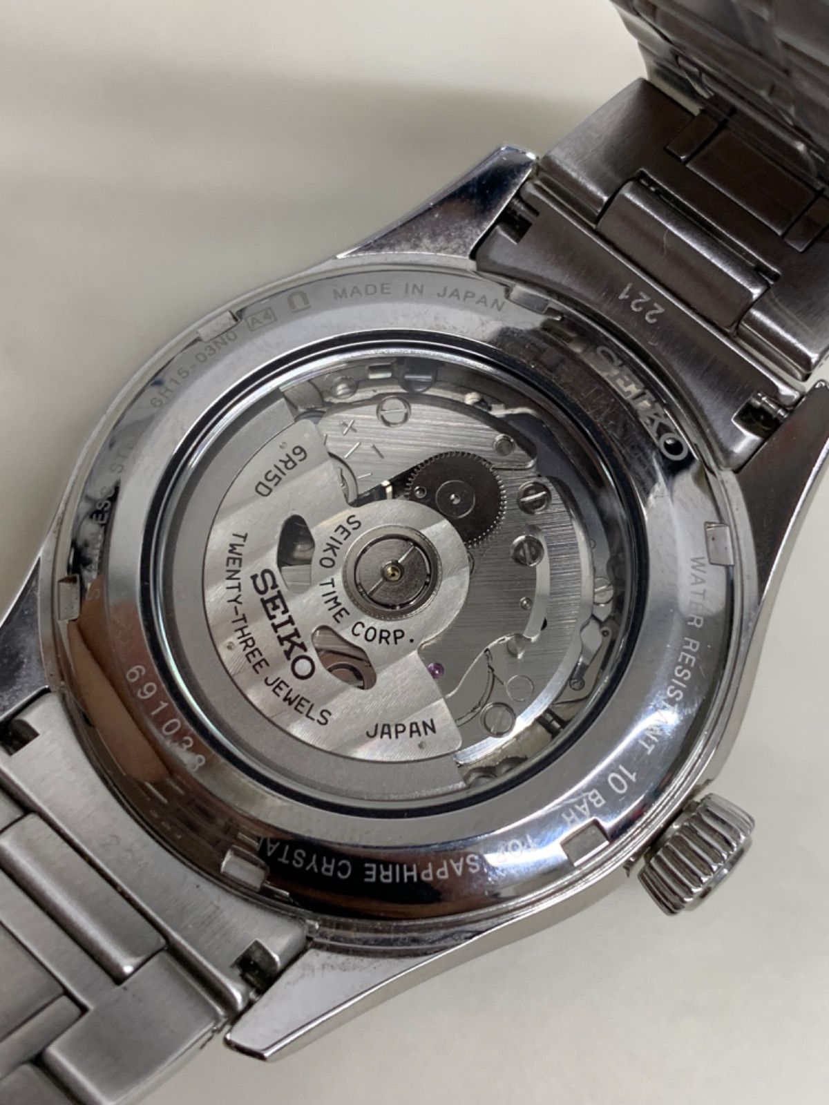 SEIKO 6R15-03N0 Automatic Men's Watch — Japanese