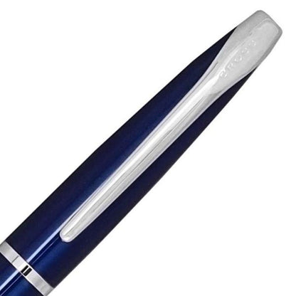Limited Quantity Cross rollerball pen gift set with translucent blue lacquer finish and brass chrome body