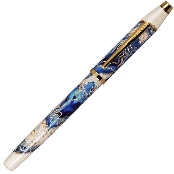 Cross Wonderlust Malta rollerball pen with sublimation print and water-based ink, capped, 135 mm length
