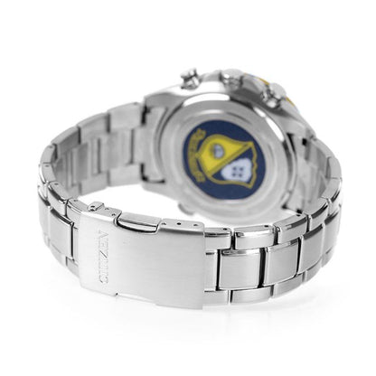Citizen men's wristwatch AT8020-54L ProMaster Sky H800 Blue Angels model with blue dial and silver band