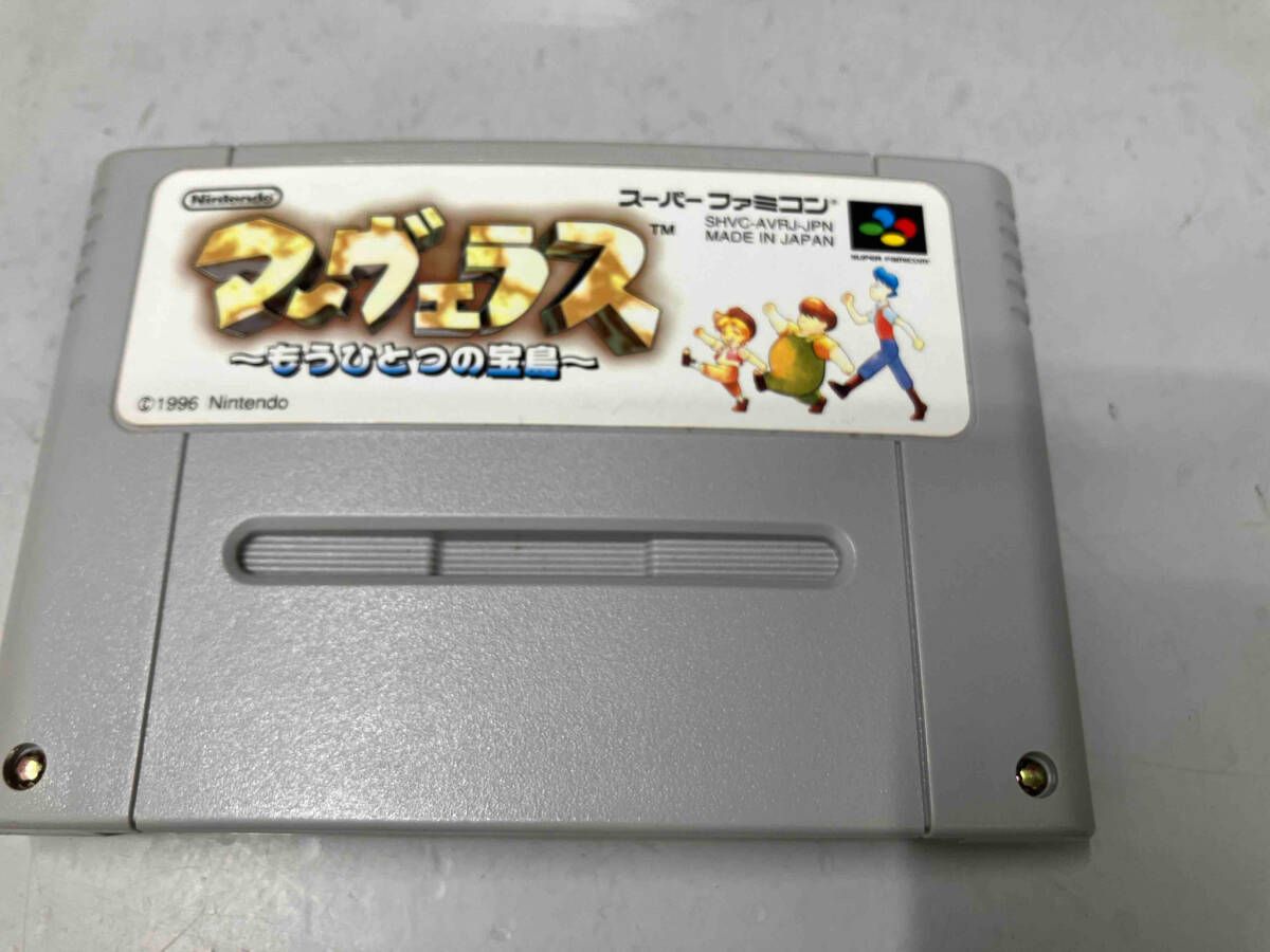 SFC SNES Marvelous Another Treasure Island cartridge with original box and manual